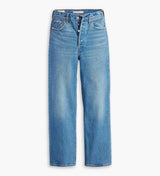 JEANS FEMME RIBCAGE STRAIGHT ANKLE DENIM DENIM