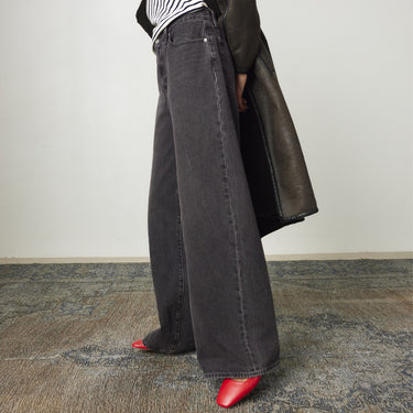 JEANS FEMME XL STRAIGHT NOIR NOIR