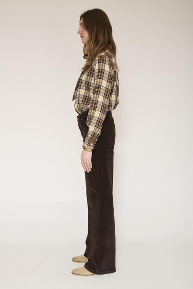 Pantalon MKT Studio The Jagger Velvet velours flare marron – vue 4
