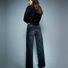 JEANS FEMME LOW RISE NOIR NOIR