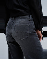 JEANS FEMME LOW RISE NOIR NOIR