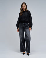 JEANS FEMME LOW RISE NOIR NOIR