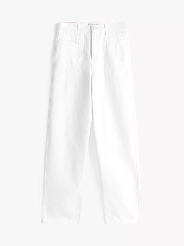 JEANS FEMME DNM WHITE RELAXED BLANC BLANC