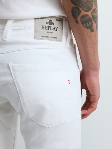 JEANS HOMME ANBASS BLANC BLANC