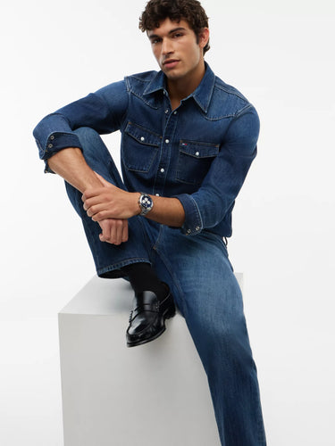 JEANS HOMME RYAN SLIM STRAIGHT D DENIM DARK DENIM DARK