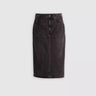 JUPE FEMME HR BACK SPLIT NOIR NOIR