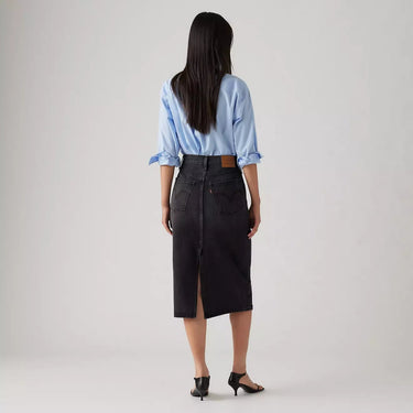 JUPE FEMME HR BACK SPLIT NOIR NOIR