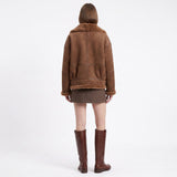 Manteau Artlove Evona aviateur marron – vue 3