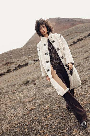 MANTEAU FEMME MURFFY FUR ECRU ECRU
