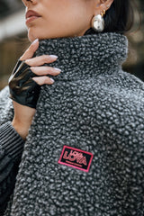 MANTEAU FEMME VIANCA SHERPA CARBONE CARBONE