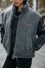 MANTEAU FEMME VIANCA SHERPA CARBONE CARBONE