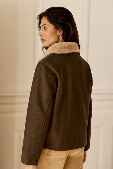MANTEAU FEMME NATTIE MARRON MARRON