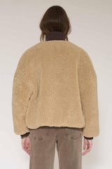 Blouson MKT Studio Mahau réversible sherpa beige – vue 2
