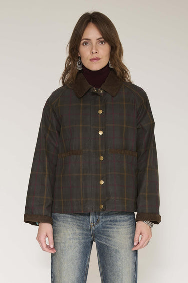 Veste MKT Studio Mariela coton ciré carreaux