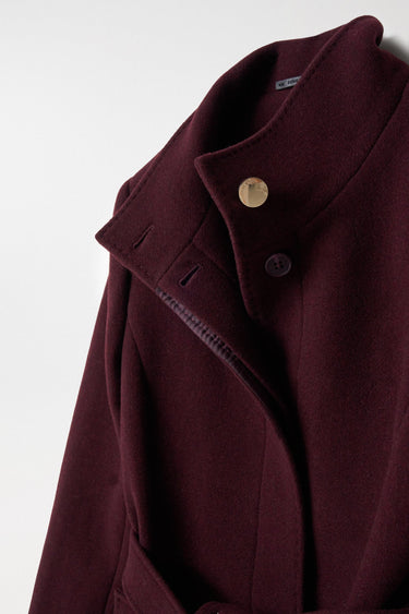 MANTEAU FEMME BORDEAUX BORDEAUX