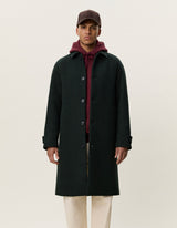 MANTEAU HOMME SOLID WOOL VERT VERT