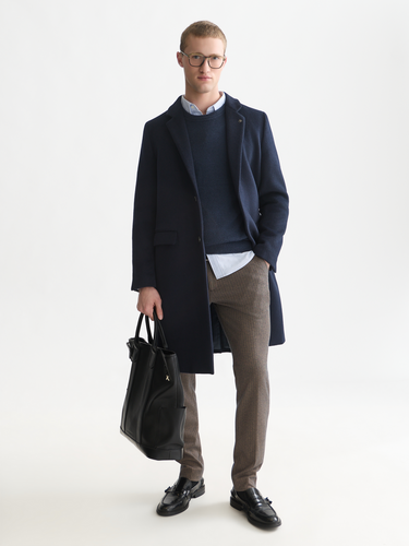 MANTEAU HOMME CLASSIC WOOL MARINE MARINE