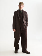 MANTEAU HOMME CLASSIC WOOL MARRON MARRON