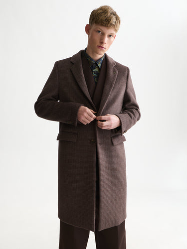 MANTEAU HOMME CLASSIC WOOL MARRON MARRON