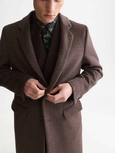 MANTEAU HOMME CLASSIC WOOL MARRON MARRON