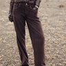 PANTALON FEMME AGATHA VELUTO MARRON MARRON