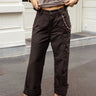 PANTALON FEMME CHARLY RISTRETTO MARRON MARRON