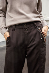PANTALON FEMME CHARLY RISTRETTO MARRON MARRON