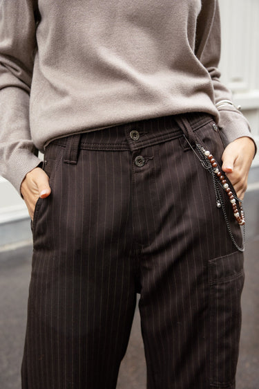 PANTALON FEMME CHARLY RISTRETTO MARRON MARRON