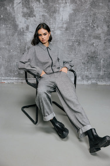 PANTALON FEMME NAYA DALTON GRIS GRIS