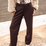 PANTALON FEMME NICKIE DUST MARRON MARRON