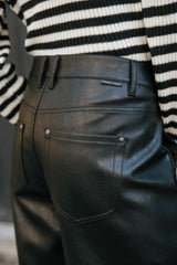 PANTALON FEMME ROSALIA BIKER NOIR NOIR