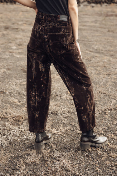 PANTALON FEMME ROSALIA CRAPS MARRON MARRON