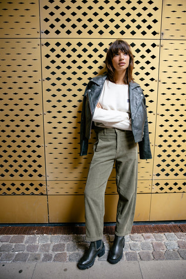 PANTALON FEMME ROSALIA VELUTO FOREST NIGHT FOREST NIGHT
