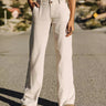PANTALON FEMME AGATHA PLAIN LINEN TAUPE TAUPE