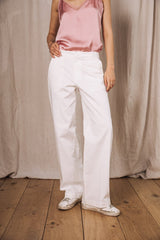PANTALON FEMME BLANC BLANC