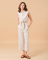 PANTALON FEMME MESSINA CAMEL CAMEL