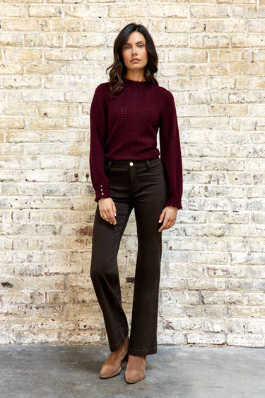 PANTALON FEMME SONNY MARRON MARRON
