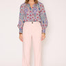 Pantalon MKT Studio Palito droit taille haute rose poudré
