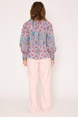Pantalon MKT Studio Palito droit taille haute rose poudré – vue 2