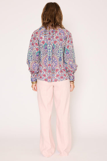 Pantalon MKT Studio Palito droit taille haute rose poudré – vue 2