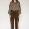 Pantalon MKT Studio Piel velours large moka