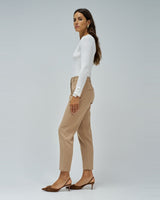 PANTALON FEMME CHINO CAMEL CAMEL