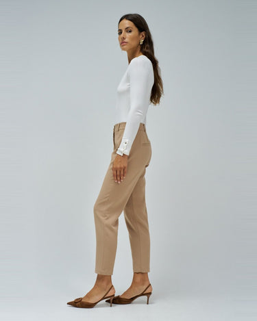 PANTALON FEMME CHINO CAMEL CAMEL