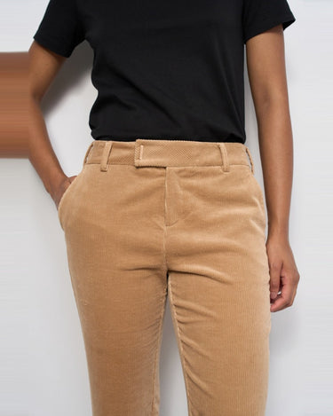PANTALON FEMME CHINO CAMEL CAMEL