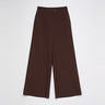 PANTALON FEMME HIGH RISE MARRON MARRON