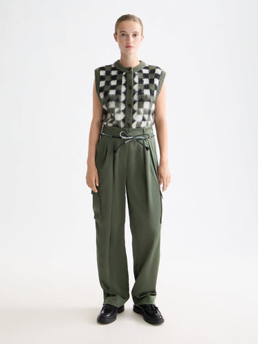 PANTALON FEMME FAYE HIGH RISE KAKI KAKI