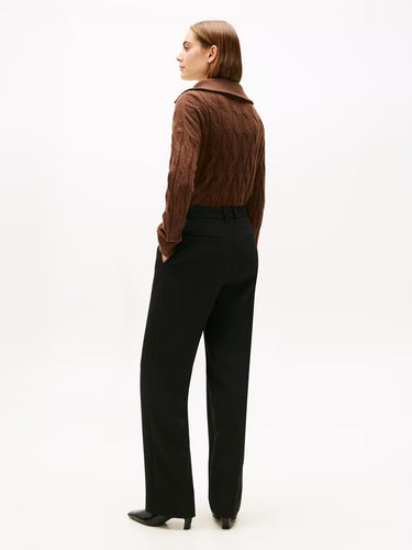 PANTALON FEMME PUNTO RELAXED NOIR NOIR