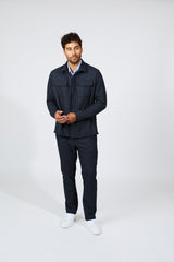 PANTALON HOMME SERGE CASTRO BLEU BLEU