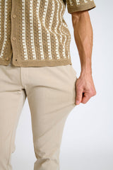 PANTALON HOMME SERGE TRANI BEIGE BEIGE