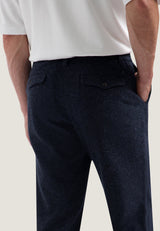 PANTALON HOMME LOGAN HERRINGBONE MARINE MARINE